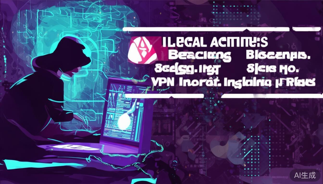 从事非法活动：例如非法侵入他人系统、传播违法信息、